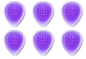 Preview: Dunlop 474 Stubby Jazz Picks 2,0mm light purple 6 Stück