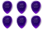 Preview: Dunlop 475 Big Stubby Picks 3,0mm dark Purple 6 Stück