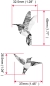 Preview: B-329DH Inlay Stickers, Dancing Hummingbirds