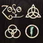 Preview: B-203Z4S-SET Inlay Stickers, Body/S- 4 symbols Led Zeppelin Inlay Stickers Decals