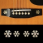 Preview: BS-220SF-AW Inlay Stickers, BridgeSide / Snowflakes 2pcs/set (Aged White Pearl)