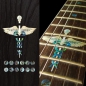 Preview: F-027CC Inlay Stickers, Fret Markers- Caduceus(Snakes on a sword)
