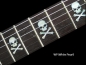 Preview: F-068SC-WT Inlay Stickers, Sideways Skull w/Crossbones Fret Markers