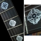 Preview: F-072CC-MT Inlay Stickers, Celtic Cross (Metallic) Fret Markers