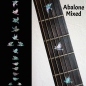 Preview: F-099DV-MX Inlay Stickers, Dove Fret Markers (Abalone-Mix)