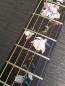 Preview: FT-297MN-G Inlay Stickers, Magnolia Tree with Pink Flowers Fret Markers