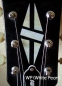 Preview: H-111DH-WT Inlay Stickers, Diamond Hatch Decals Headstock Peghead (WS)