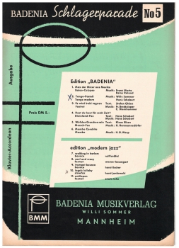 BADENIA Schlagerparade Heft 5 für Klavier und Akkordeon