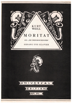 Moritat - Die Dreigroschenoper - für Klavier