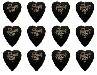 Gibson USA 351 Herz Standard Pick Plektrum Heavy 12 Stück