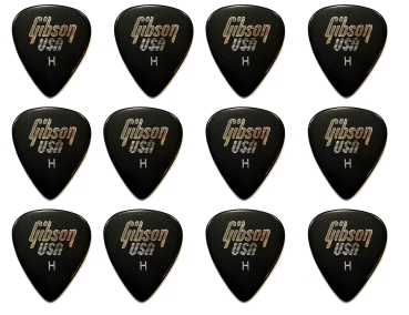 Gibson USA 351 Wedge Standard Pick Plektrum Heavy 12 Stück