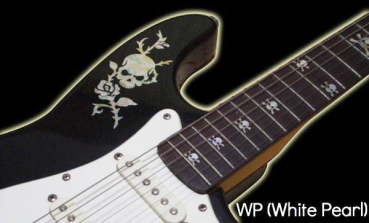 B-135RS-WT Inlay Stickers, Rose & Skull