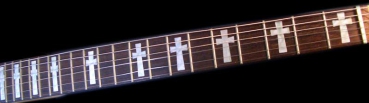 F-0741C-WT Inlay Stickers, Fret Mark-Iommi Cross (WS)