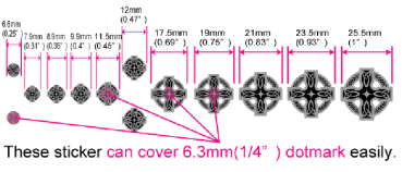 F-072CC-MT Inlay Stickers, Celtic Cross (Metallic) Fret Markers