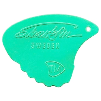 Sharkfin mit Relief Plektrum extra weich 0,35mm Grün 12 Stück