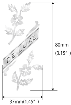 H-132DV-AW Inlay Stickers, Headstock-De Luxe Flowers