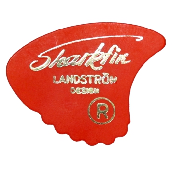 Sharkfin Goldprint Plektrum weich 0,52mm Red 12 Stück