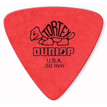 Dunlop 431P 50 Tortex 0,50mm Triangle Plektrum Rot (12 Stück)