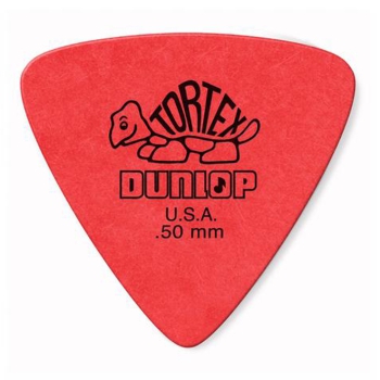 Dunlop 431P 50 Tortex 0,50mm Triangle Plektrum Rot (12 Stück)