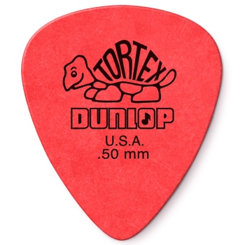 Dunlop Tortex 0,50mm Standard Plektrum Rot (12 Stück)