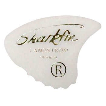 Sharkfin Goldprint Plektrum Medium 0,52mm White 12 Stück