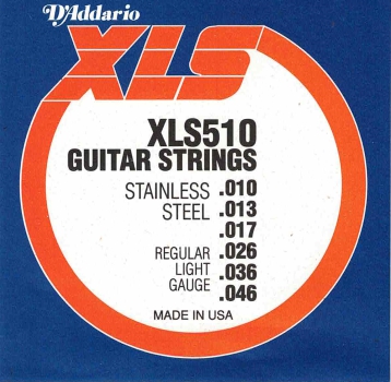 D´Addario XLS510 Regular Light Gauge Saiten für E-Gitarre
