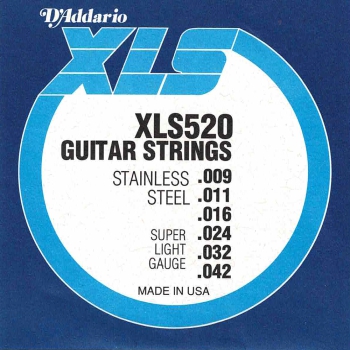 D´Addario XLS520 Super Light Gauge Saiten für E-Gitarre