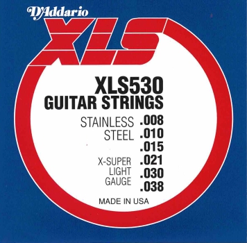 D´Addario XLS530 X-Super Light Gauge Saiten für E-Gitarre