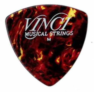 Vinci 346 Classic Celluloid shell Medium Plektrum 12 Stück