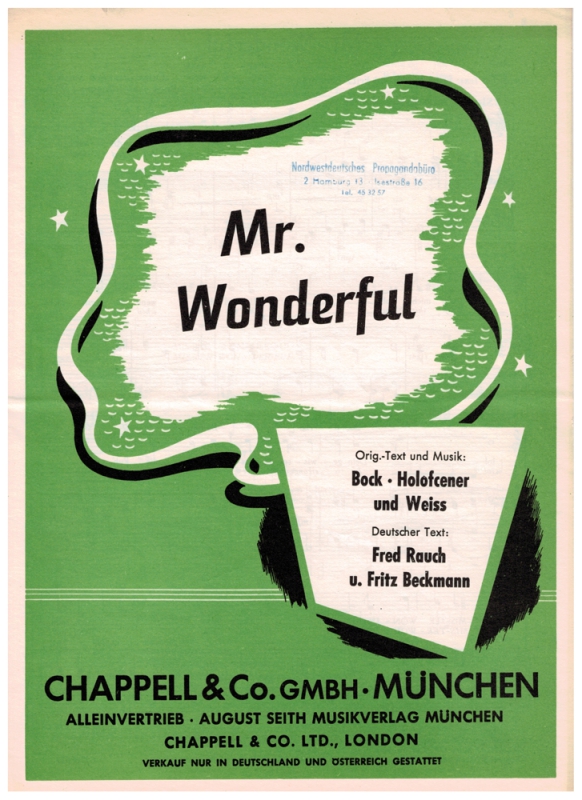 Mr. Wonderful für Klavier