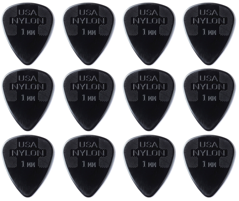 Dunlop Standard 1,00mm Plektrum schwarz (12 Stück)