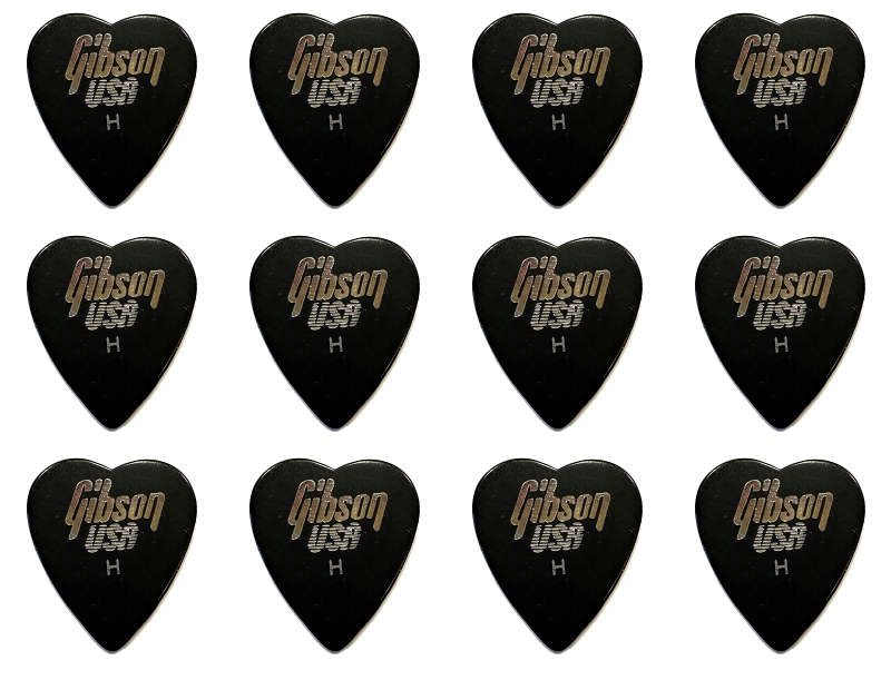 Gibson USA 351 Herz Standard Pick Plektrum Heavy 12 Stück