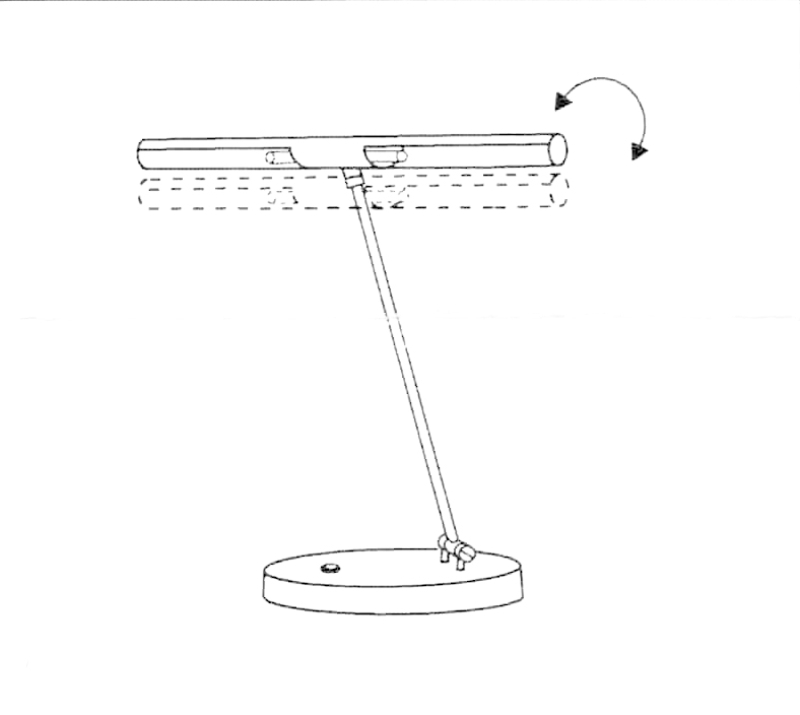 Langer BA3 Chrom matt gebürstet Klavierlampe Signea Design Halogen