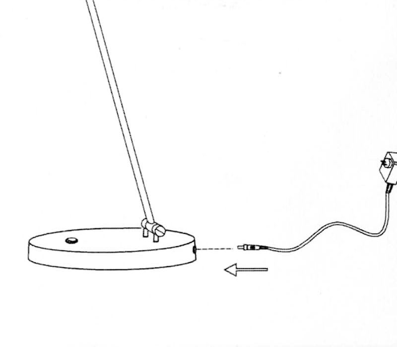 Langer BA3 Chrom matt gebürstet Klavierlampe Signea Design Halogen