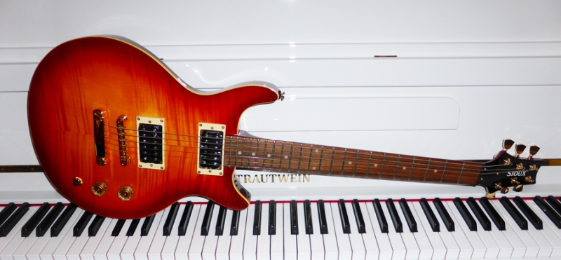 SIOUX Artist CP-4000 OBB Flame Top, selected inkl. GigBag - made in Korea