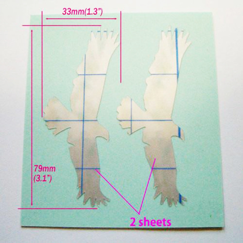 PH-240EG Inlay Stickers, Picks on Stickers "Pick Holder"-Eagle 2 sheets/pack